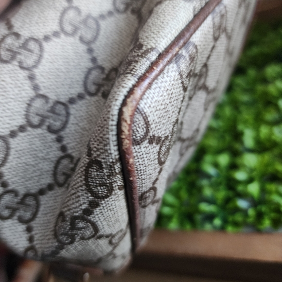 xx SOLD xx SOLD XX SOLD Gucci Brown Canvas GG Supreme Ophidia Shoulder Bag - Picture 7 of 15